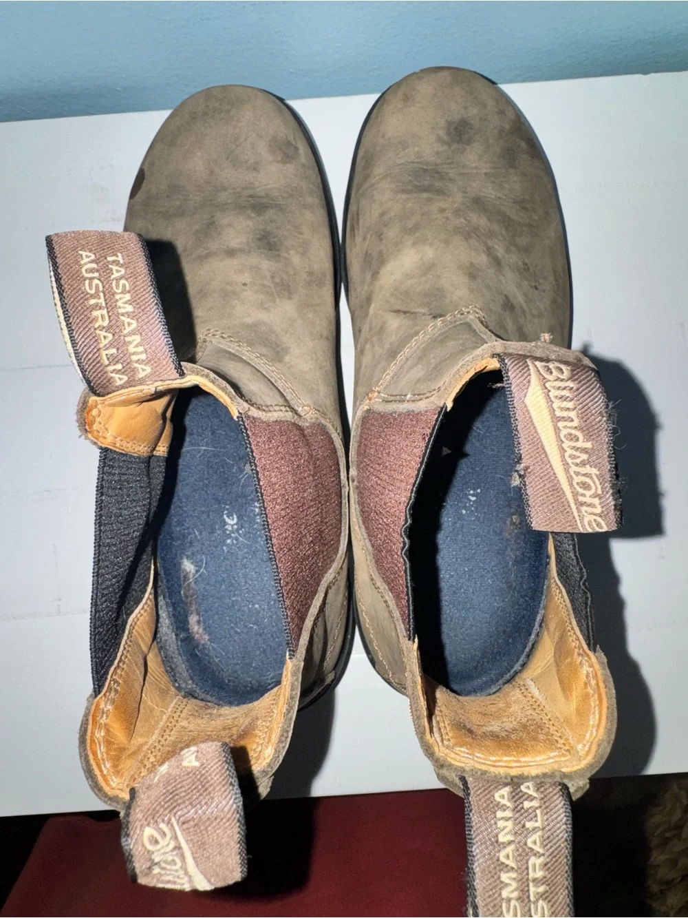 Blundstone Rustic Brown Leather Chelsea Boots AUS 6.5 / US Womens 9.5 Mens 7.5